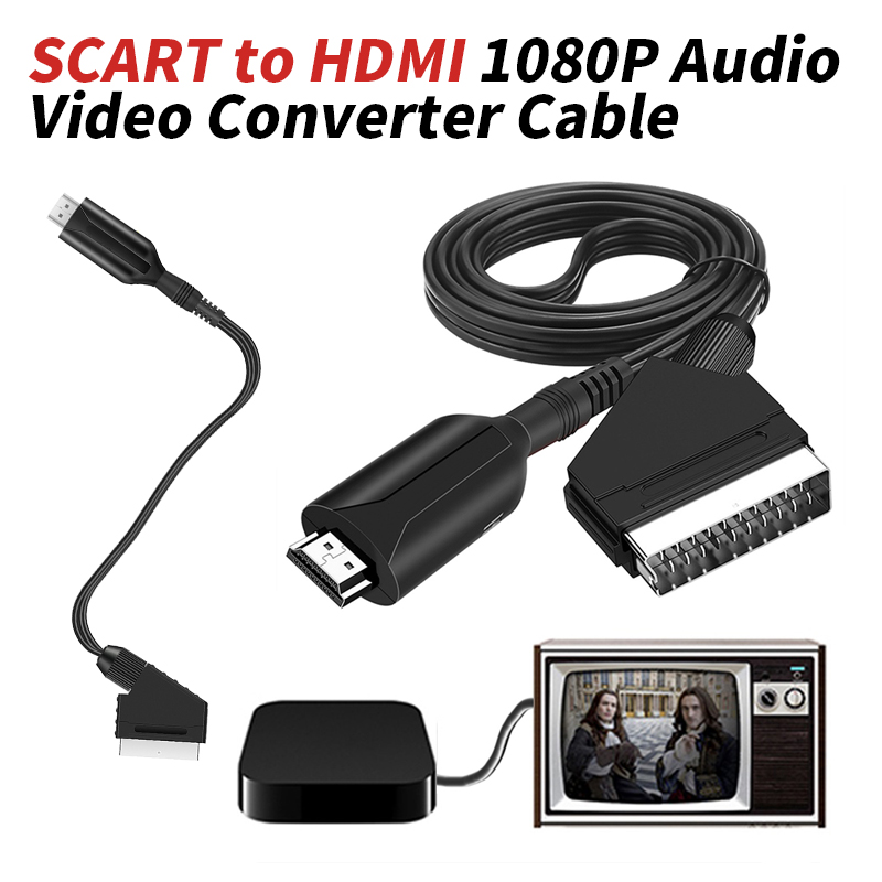 Scart To Hdmi - สายแปลงสัญญาณภาพและเสียง SCART เป็น HDMI 1080P ความยาว