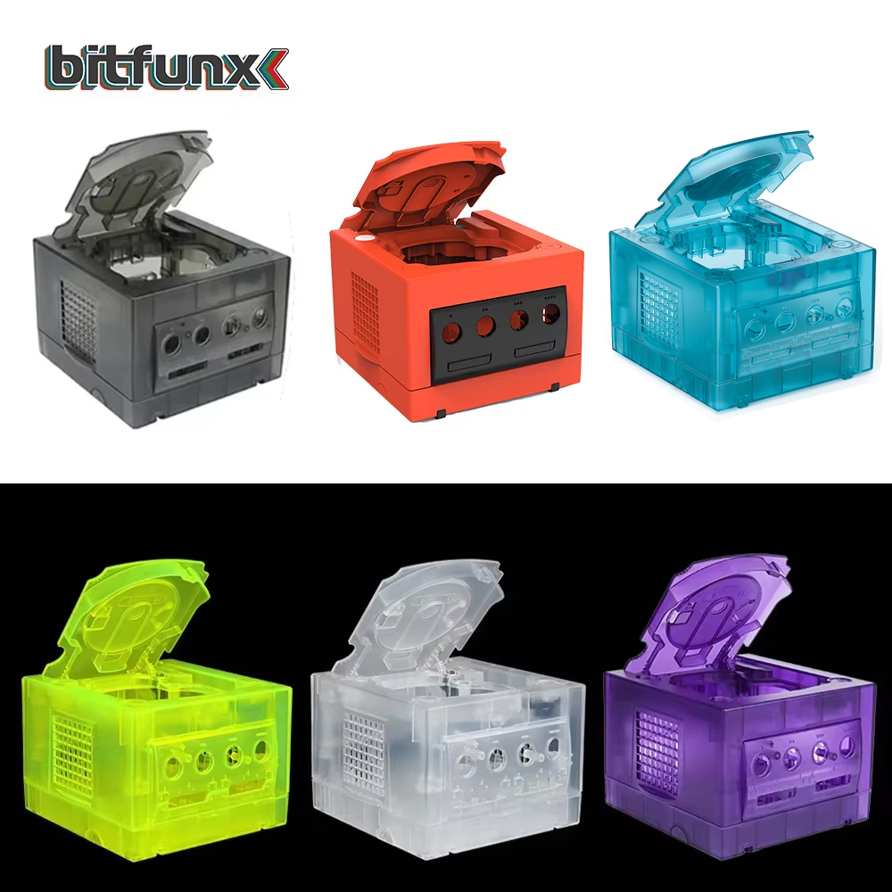 Retro Gaming Nintendo - BitFunx NGC โปร่งใสกล่องเปลี่ยนสําหรับ DOL-001 และ DOL-101