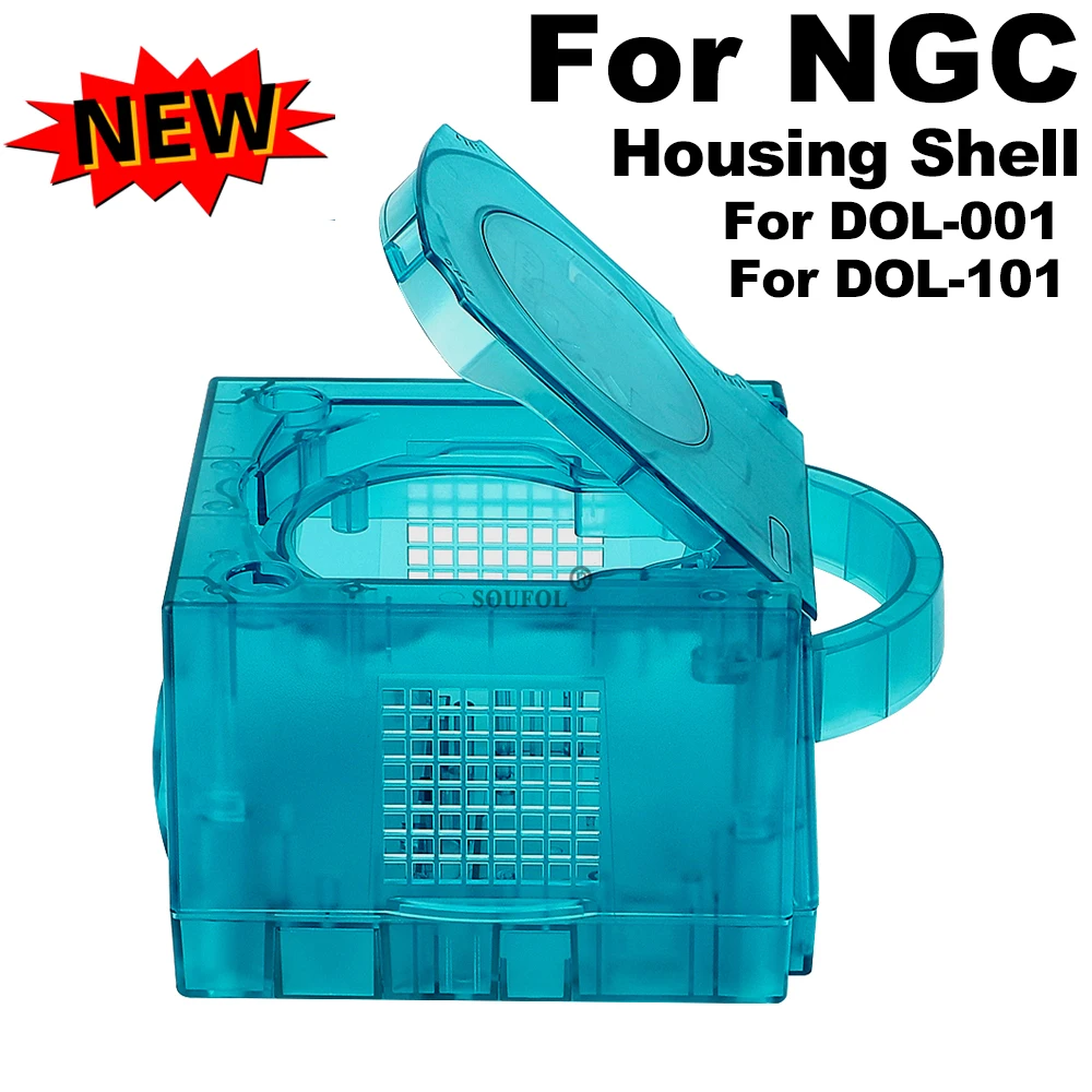 Retro Gaming Nintendo - Ice Blue เปลี่ยนสําหรับ Gamecube Shell โปร่งใสเปลือกหอยสําหรับ