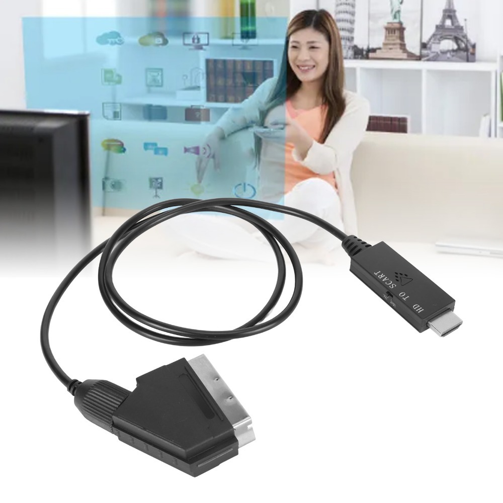 รองรับ PAL NTSC HD สายเคเบิลอิ - Scart To Hdmi บทวิจารณ์และราคา