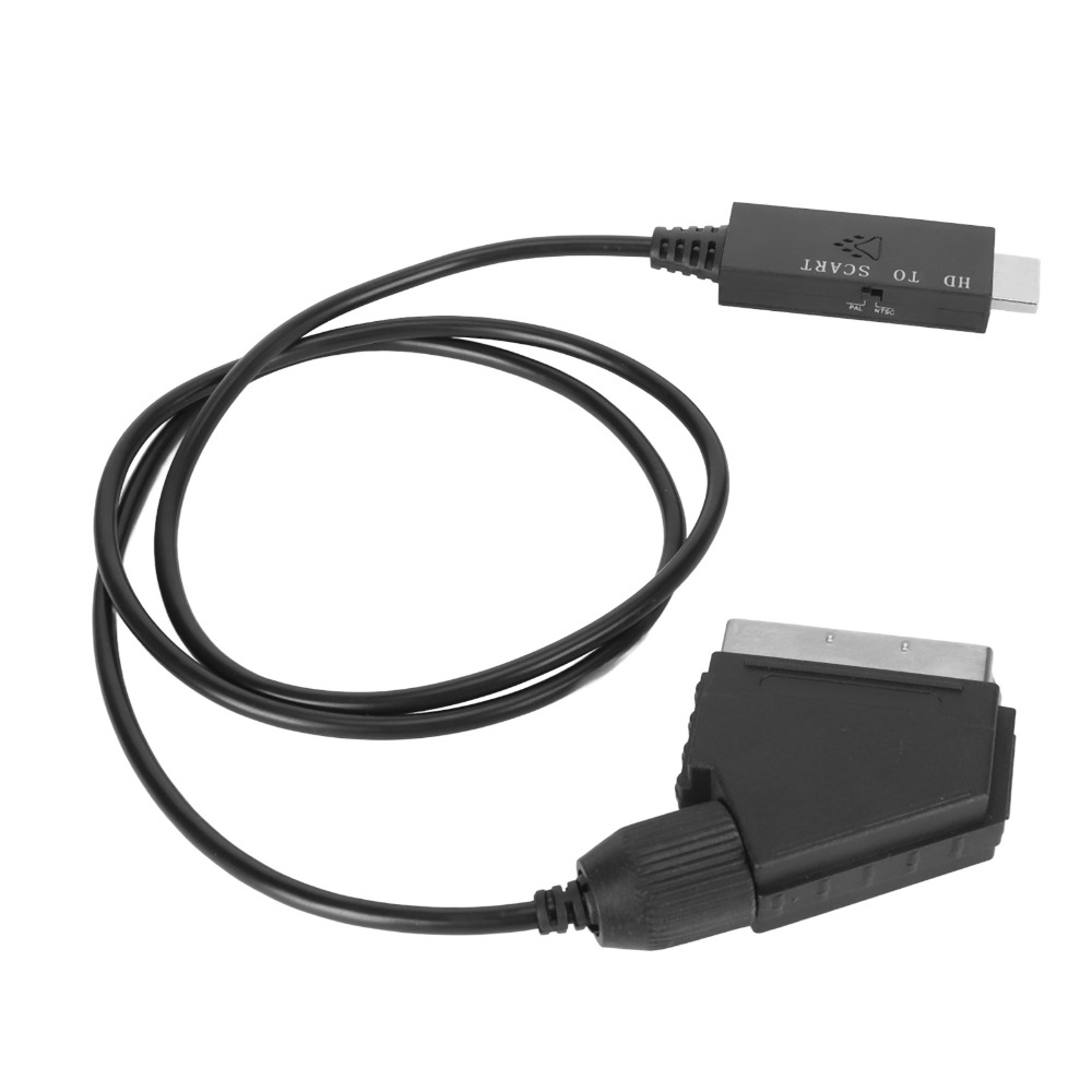 รองรับ PAL NTSC HD สายเคเบิลอิ - Scart To Hdmi บทวิจารณ์และราคา