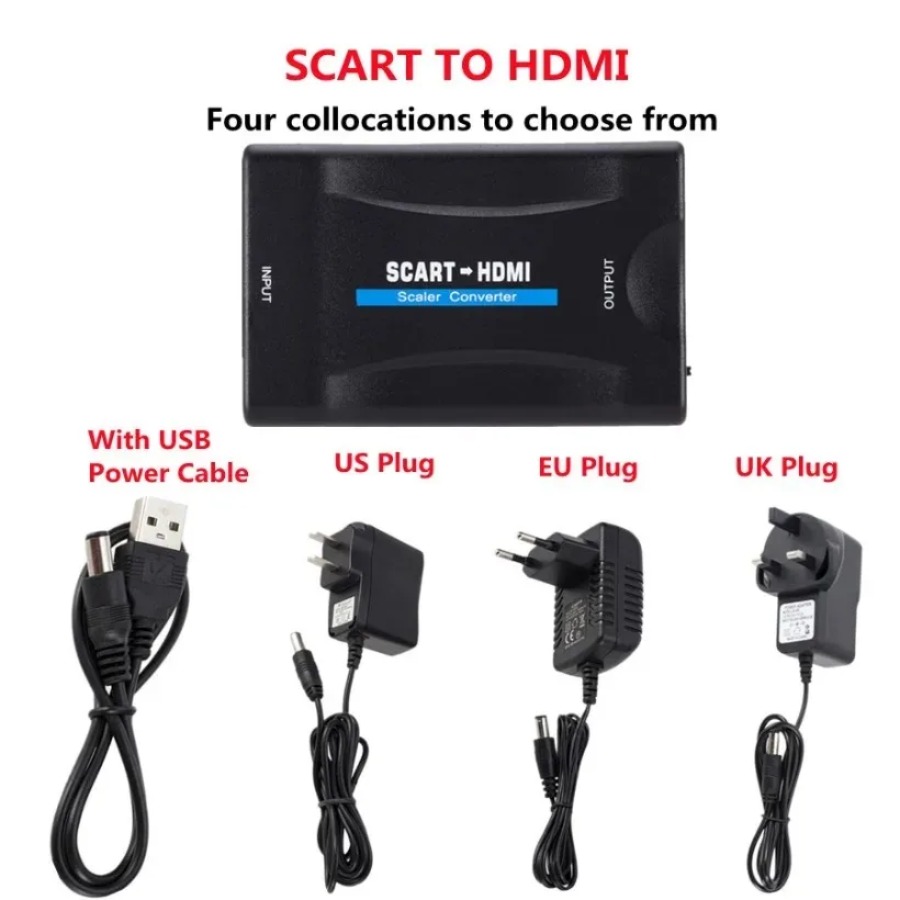 1080P SCART To HDMI Video Audi - Scart To Hdmi บทวิจารณ์และราคา