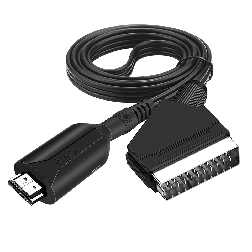 HDMI-เข้ากันได้กับตัวแปลงสายเค - Scart To Hdmi บทวิจารณ์และราคา