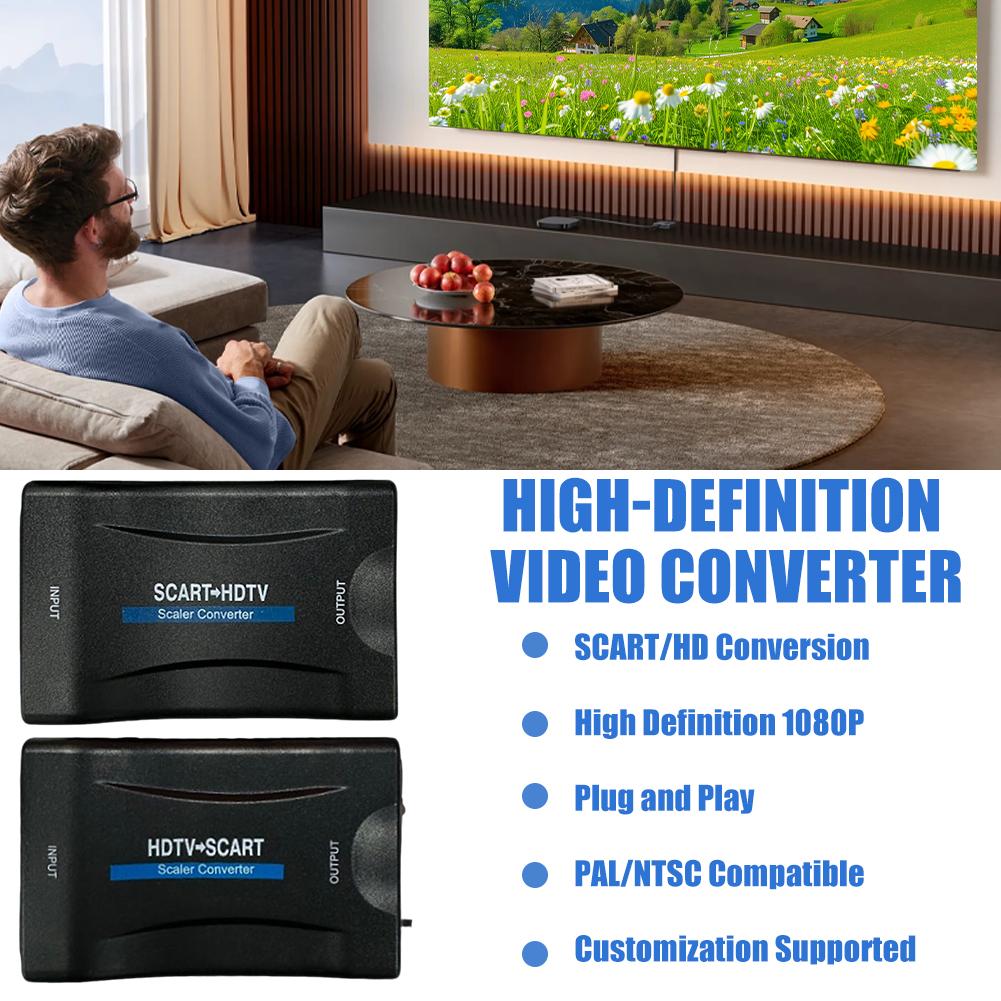 1080P HDMI TO SCART วิดีโออะแด - Scart To Hdmi บทวิจารณ์และราคา