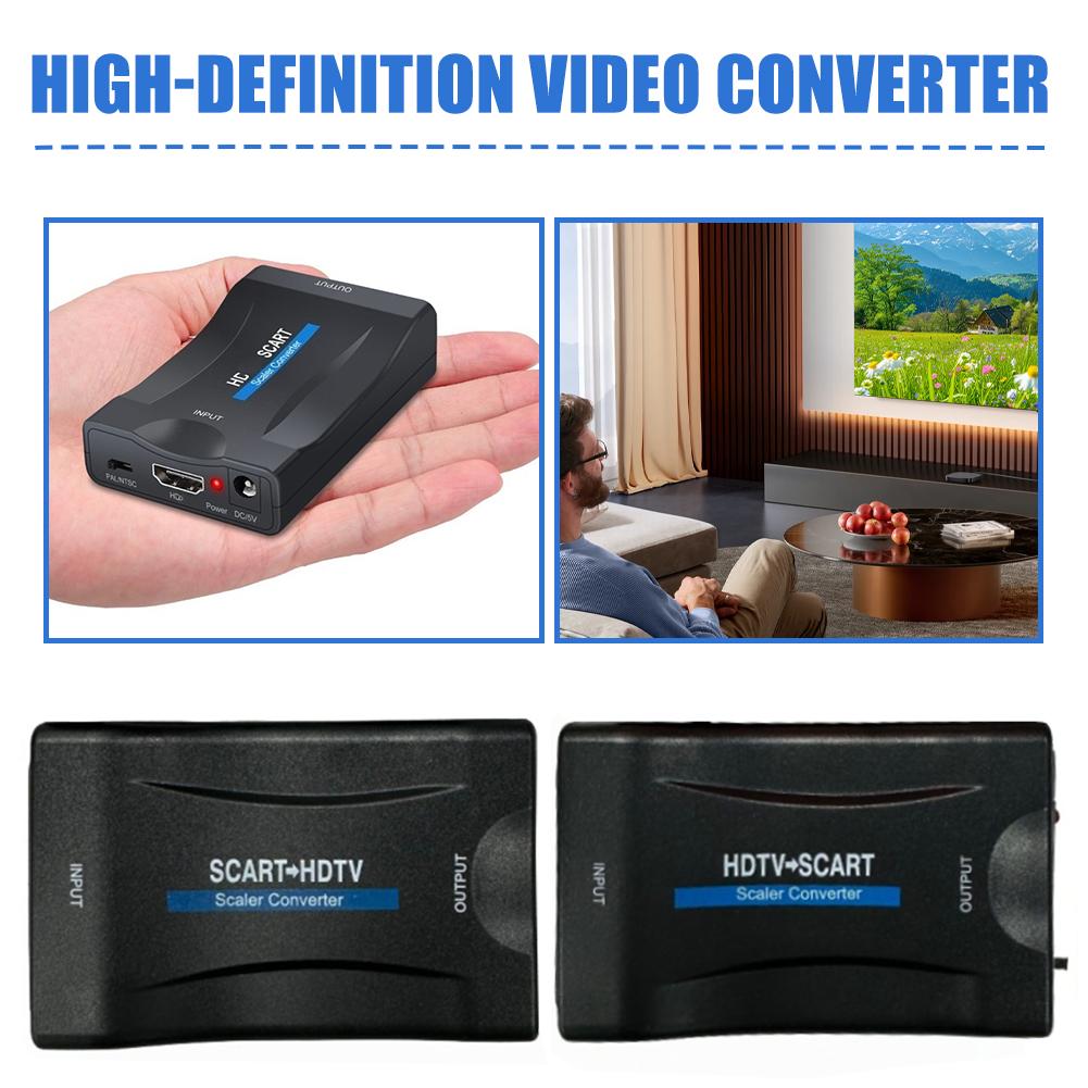 1080P HDMI TO SCART วิดีโออะแด - Scart To Hdmi บทวิจารณ์และราคา
