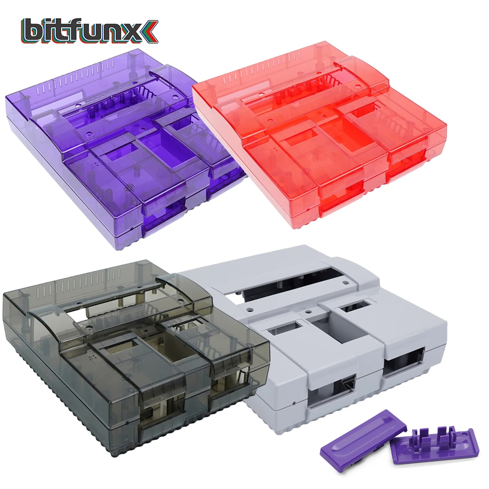 Bitfunx SNES เปลี่ยนเปลือกโปร่ - Retro Gaming Nintendo บทวิจารณ์และราคา