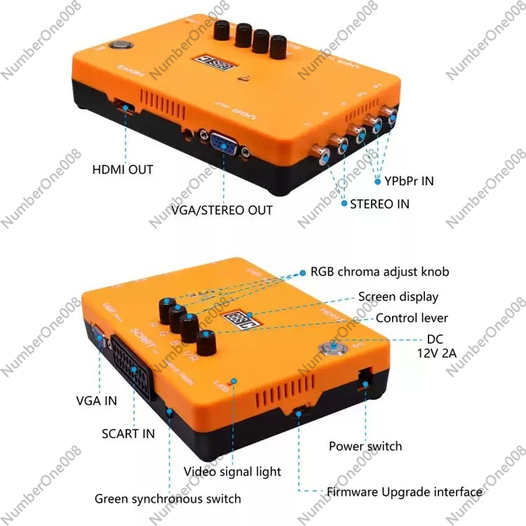 ตัวแปลงวิดีโอ RGBS ความละเอียด - Scart To Hdmi บทวิจารณ์และราคา