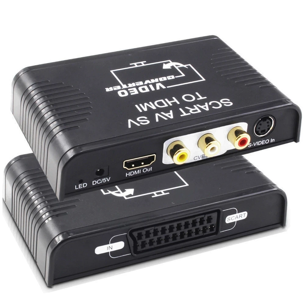 S-Video AV SCART เป็น HDMI Con - Scart To Hdmi บทวิจารณ์และราคา
