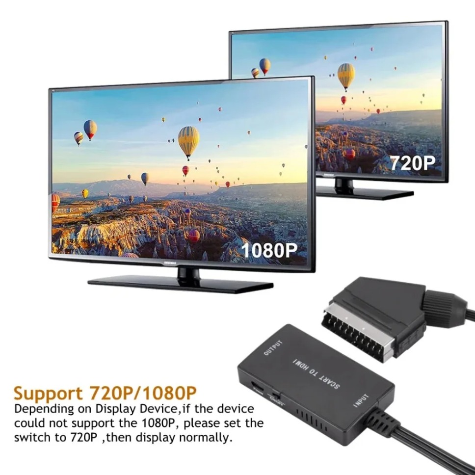 HD1080P SCART เป็นตัวแปลงที่รอ - Scart To Hdmi บทวิจารณ์และราคา