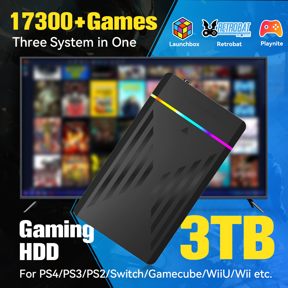 3TB แบบพกพา HDD LaunchBox/Retr - Retro Gaming Nintendo บทวิจารณ์และราคา